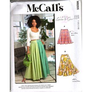 McCall's M8205 Misses XS to M Loose Fitting Skirts Uncut Sewing Pattern